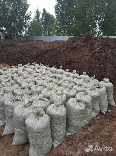 Перегной конский в мешках