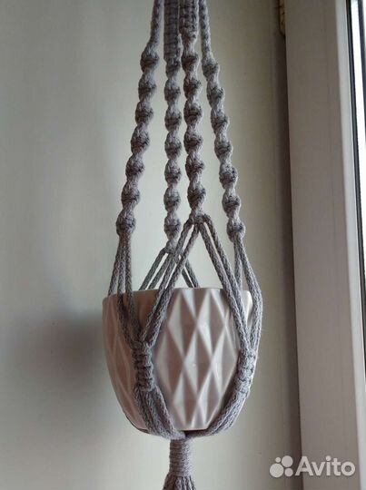 Кашпо макраме