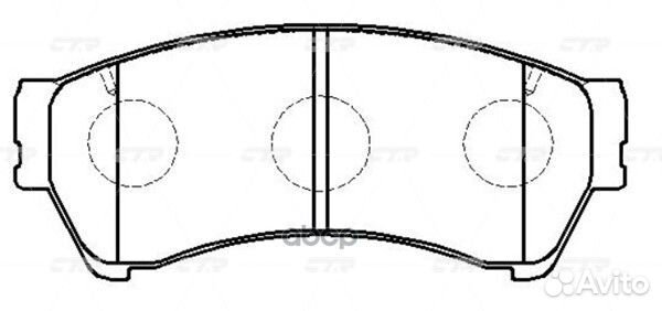 CKF-69 GK0214 Колодки тормозные дисковые пе