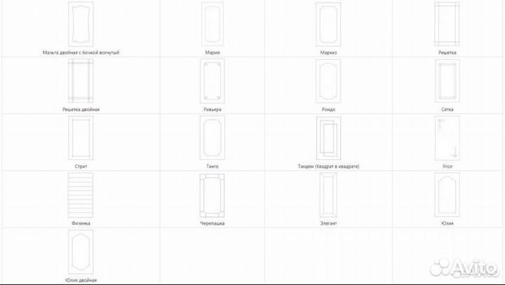 Сборник мебельных фасадов DXF для чпу