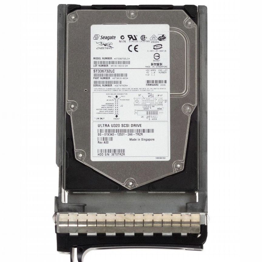 [1X343] Жесткий Диск Dell36gb U320scsi 3.5" Hdd