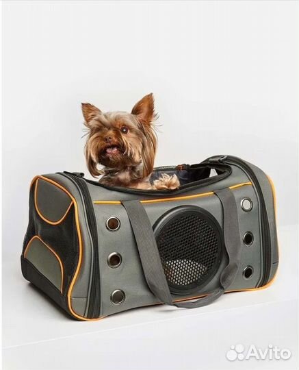Переноска для собак Зоозавр OS Серый