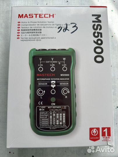 Детектор последовательности фаз Mastech MS 5900
