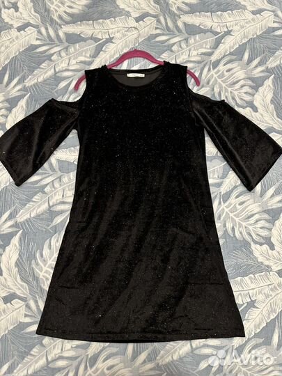 Бархатное платье zara