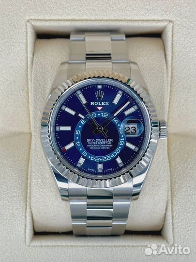 Швейцарские часы Rolex Sky-Dweller 42mm Steel and White Gold 326934-0003