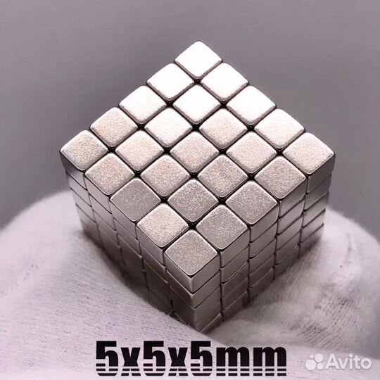 Неодимовый магнит 5х5х5мм. Особо прочные