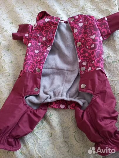 Комбинезон для маленькой собачки зима