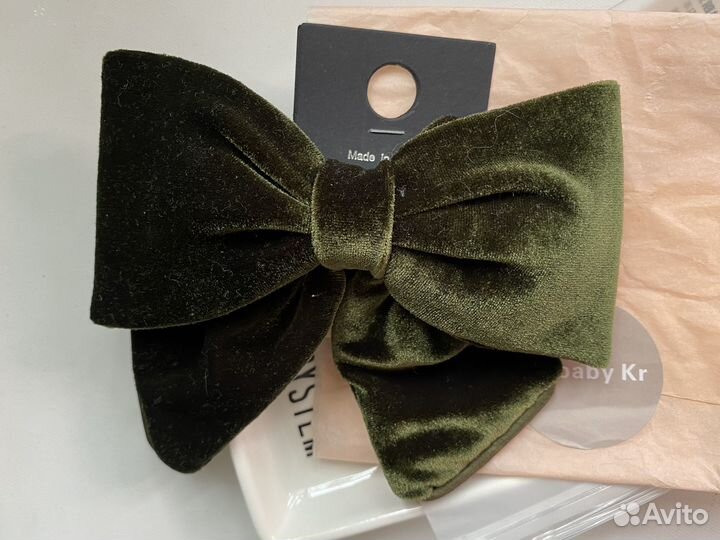 Бант бархатный для волос