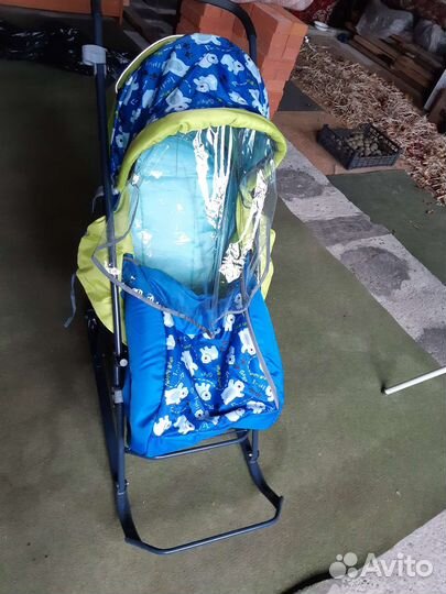 Детские санки коляска