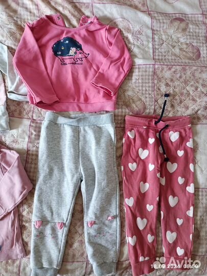 Толстовки, штаны, флисовый комбинезон 1,5-2 года