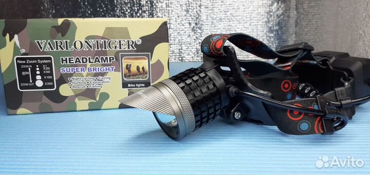 Армейский мощный фонарь с козырьком Cree xm-l T6