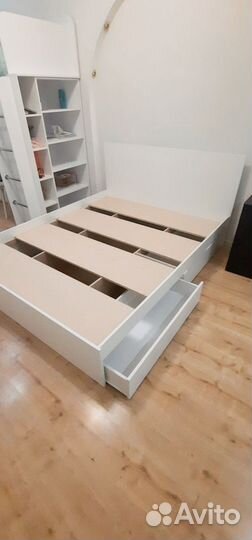 Кровать двухспальная 160 200 с ящиками