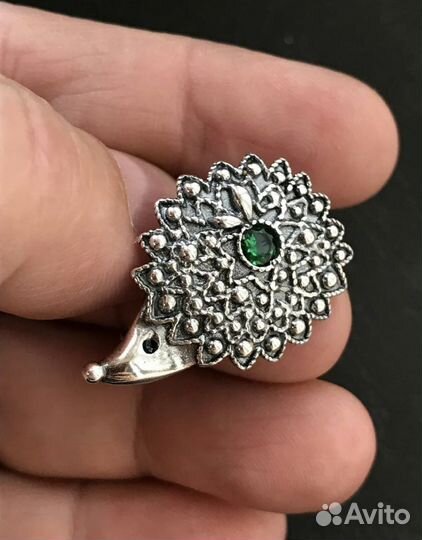 Брошь Ёжик латунь