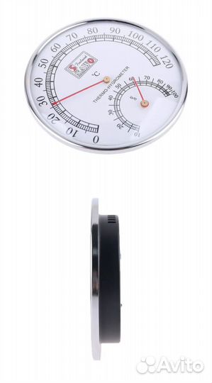 Термометр-Гигрометр для бани, сауны-12,5см