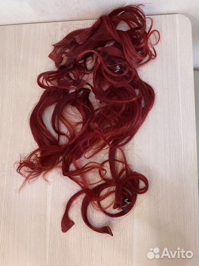 Волосы натуральные на лентах