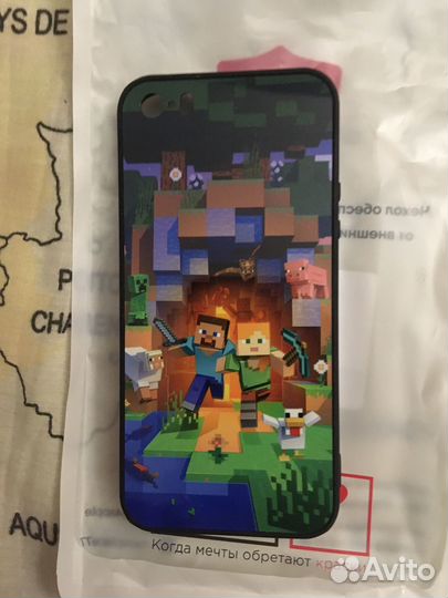 Чехол minecraft на iPhone 5 5s se