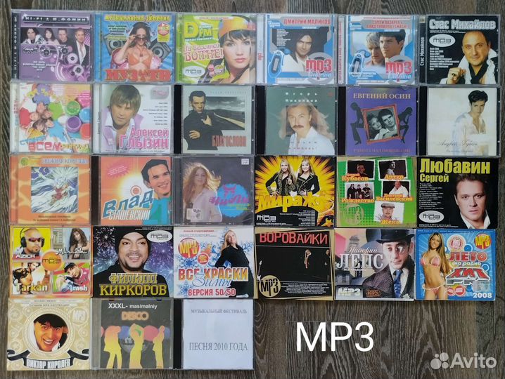 Диски DVD, CD, MP3