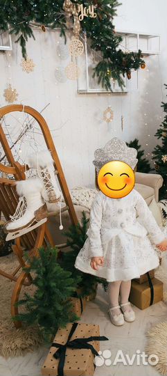 Детский костюм снегурочки/снежинки