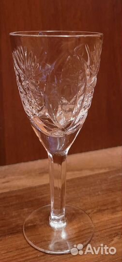 Рюмки хрустальные на ножке (набор 6 шт.)