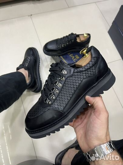 Кроссовки мужские натуральная кожа