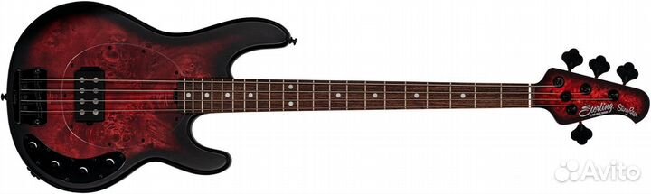 Sterling StingRay HH Dark Scarlet Burst - Бас-гит