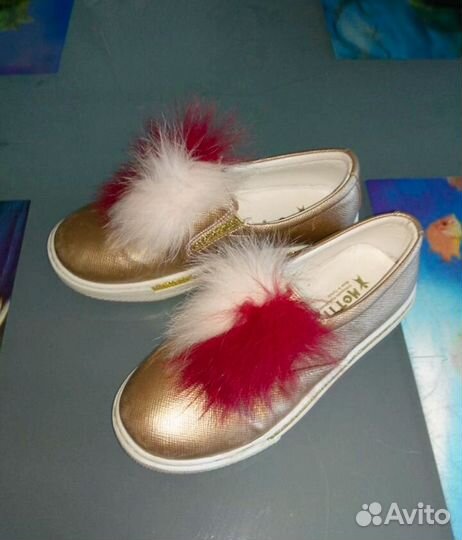 Кожаные слипоны