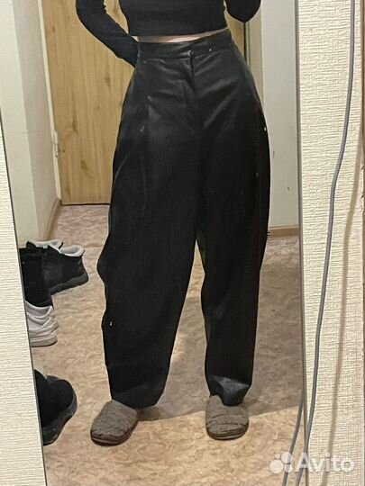 Кожанные брюки lime