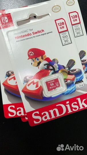 Карта памяти SanDisk microsdxc 128GB для Nintendo