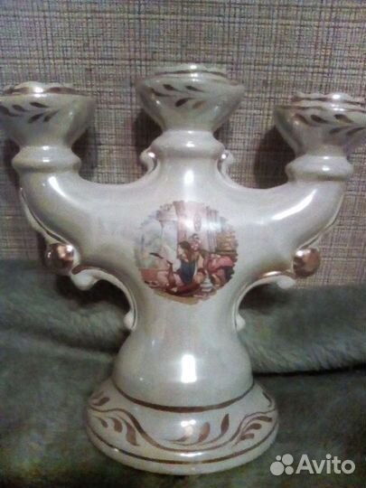 Фарфоровый Подсвечник СССР