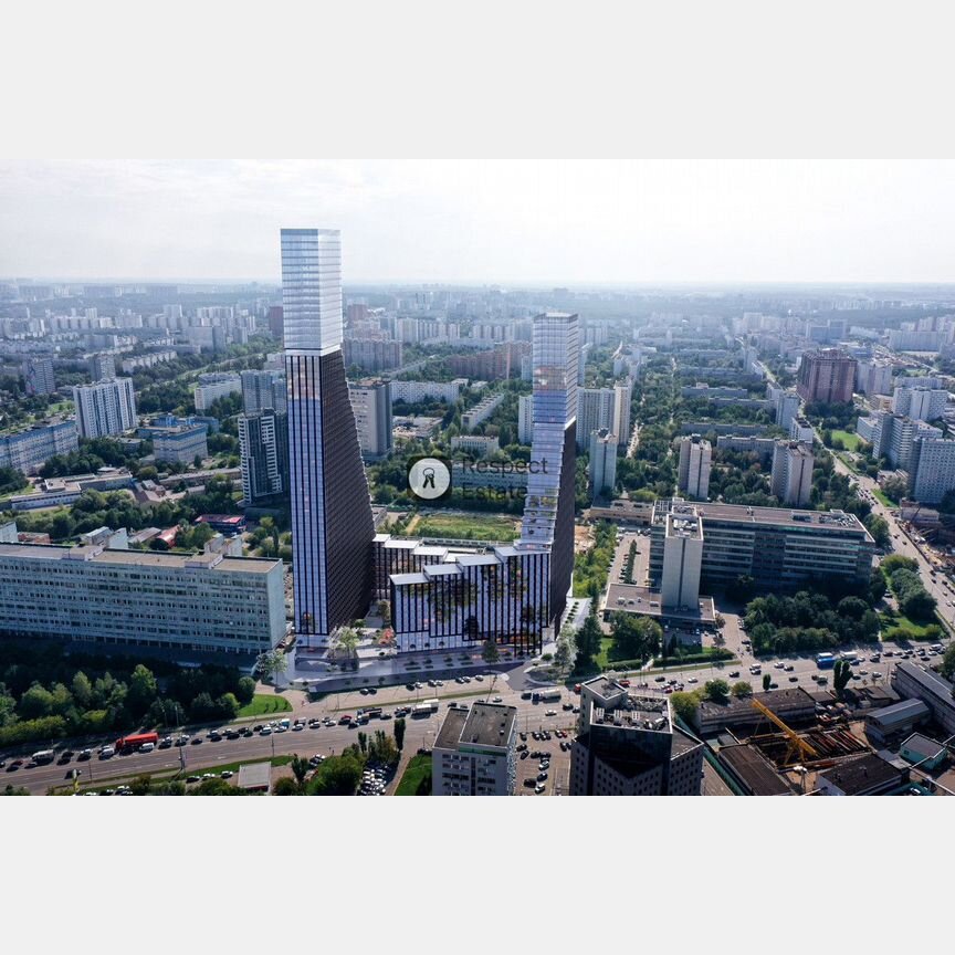 3-к. квартира, 55,8 м², 4/57 эт.