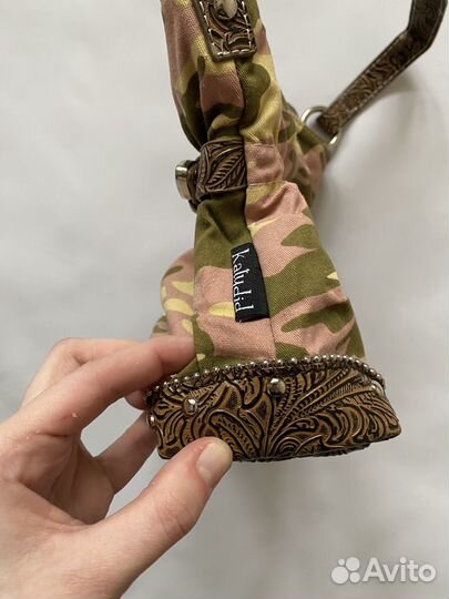 Винтажная сумка кросс боди camo bimbo