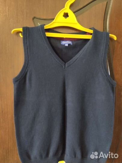 Жилетка школьная синяя