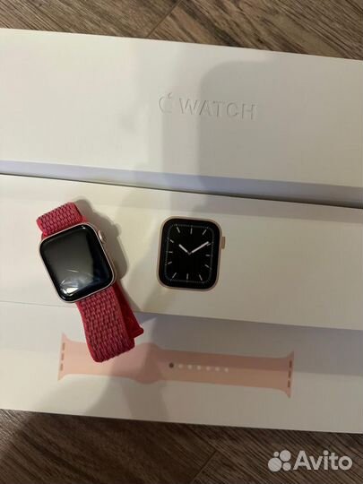 Часы apple watch 5 40 mm розовые