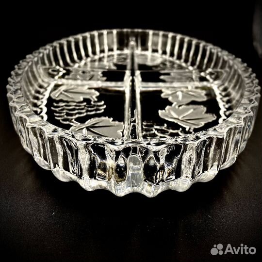 Менажница хрустальная 