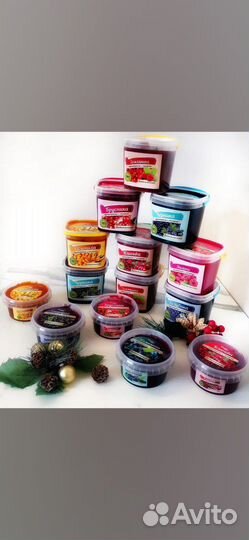 Протертая ягода с сахаром