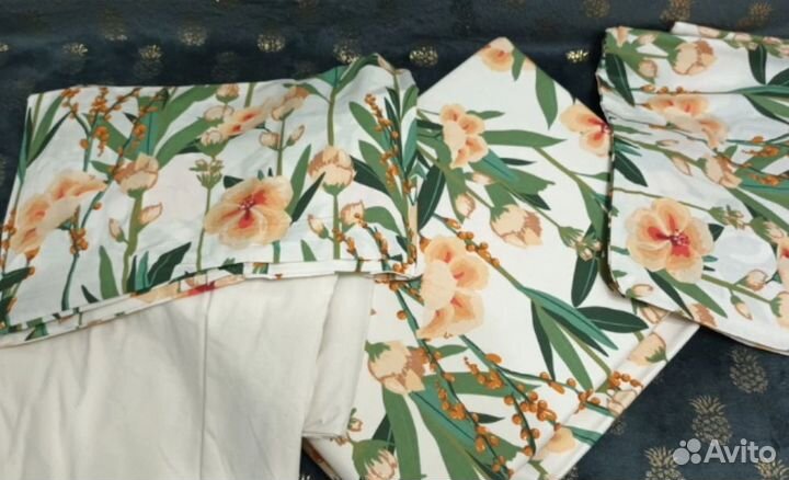 Постельное белье, Евро, Перкаль, 100пр Хлопок