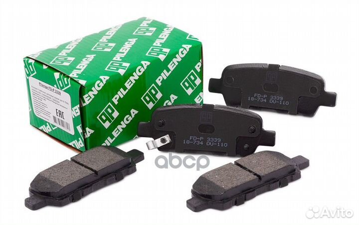 Колодки тормозные дисковые зад прав/лев FDP3