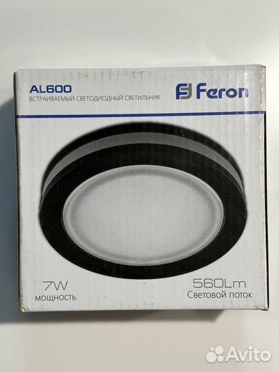 Светильник Feron AL600 7W IP30 80x80x35