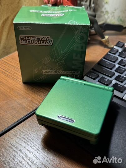 Nintendo game boy advance sp emerald green special