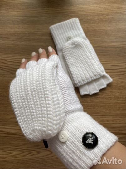 Перчатки Варижки Adidas 2в1 белые оригинал