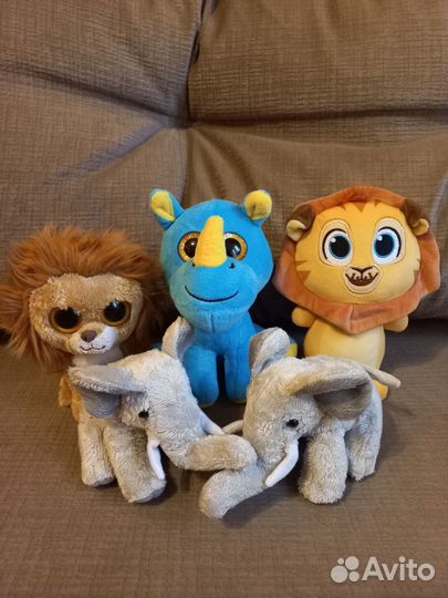 Разные фирменные мягкие игрушки