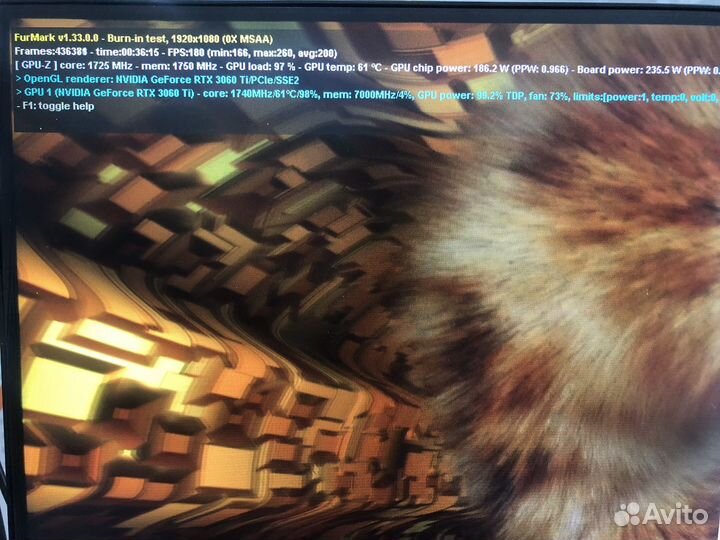 GeForce RTX3060ti Asus Rog Strix 8Gb Samsung