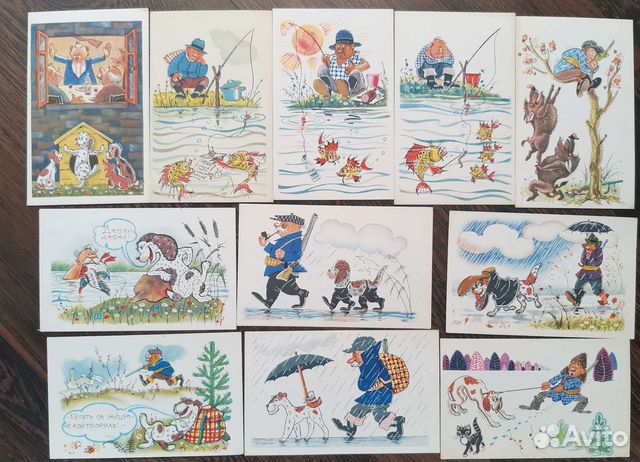 Коллекционные открытеи Охотник СССР