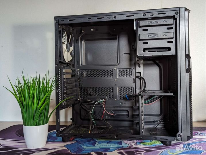 Корпус Zalman Z1 + 2х 120мм вентилятора