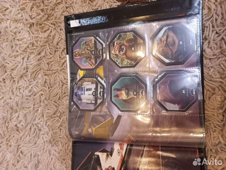 Альбом Звездные войны карточки В 2 образцах