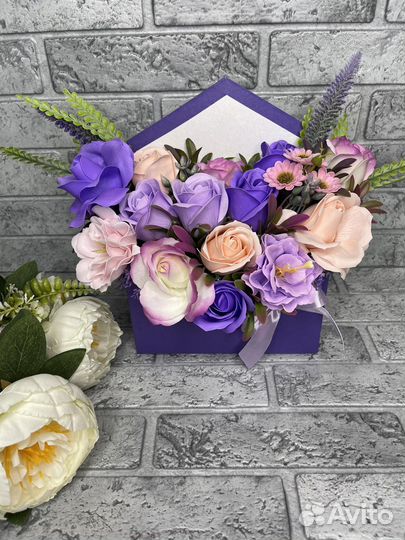 Букет цветов из мыла