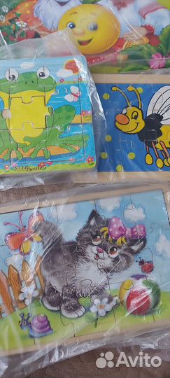 Пазлы детские деревянные