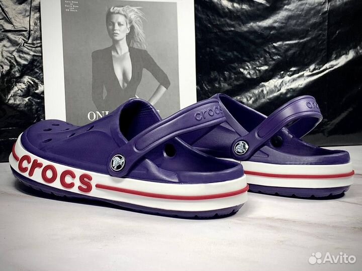 Crocs сабо фиолетовые 44-45 размер