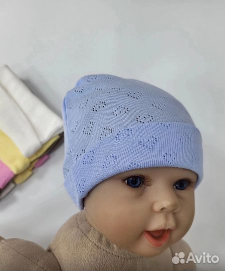 Шапочки для новорожденных
