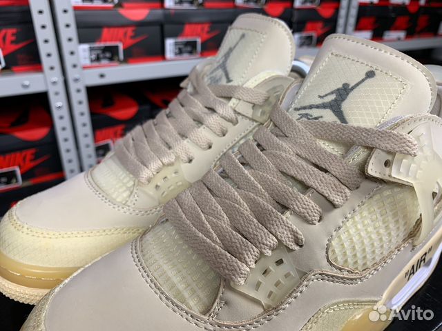 Кроссовки Nike Air Jordan 4 Retro Off-White-Sail